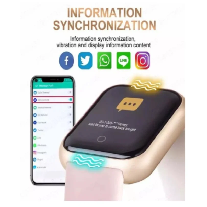 D20 Unisexx relógio inteligente para Android e iOS, Bluetooth - Image 3