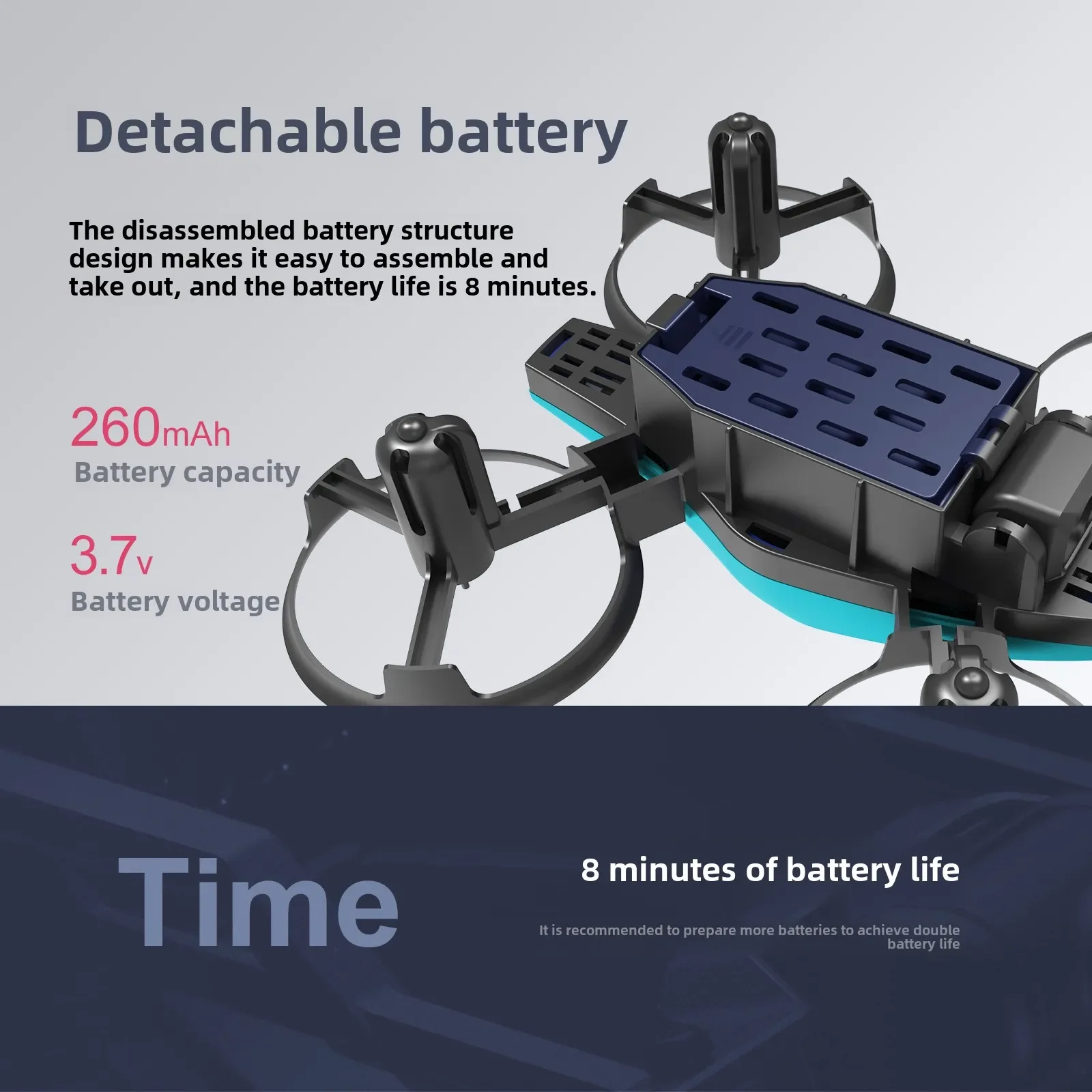 GT1 Controle Remoto Mini Drone Aeronave de Proteção Circ. - Image 6